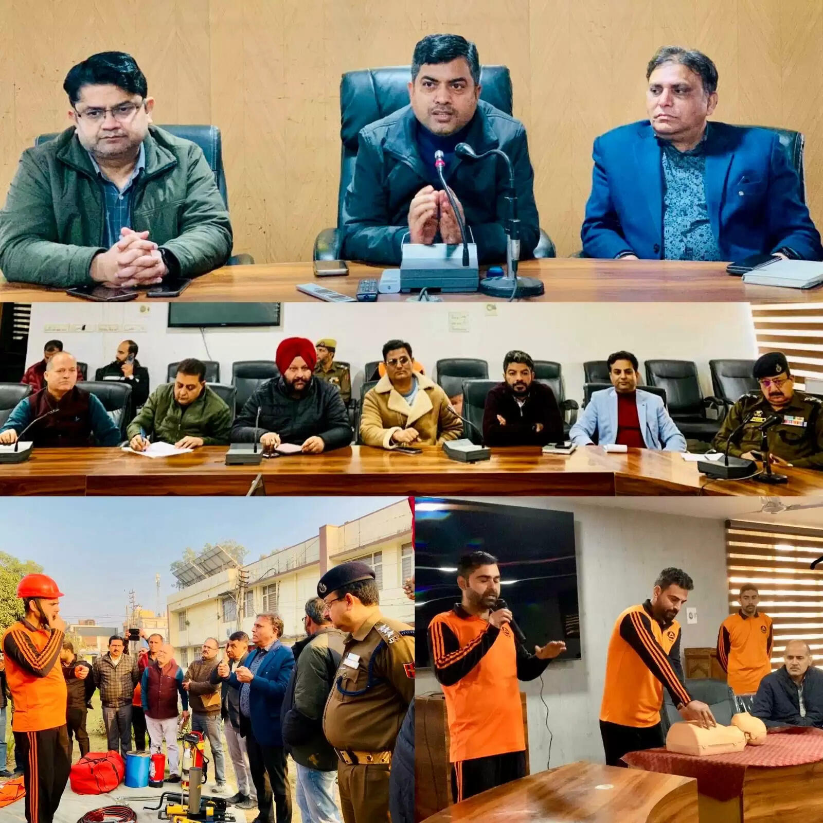 आपदा प्रबंधन पर मॉक ड्रिल-सह-प्रशिक्षण कार्यक्रम आयोजित