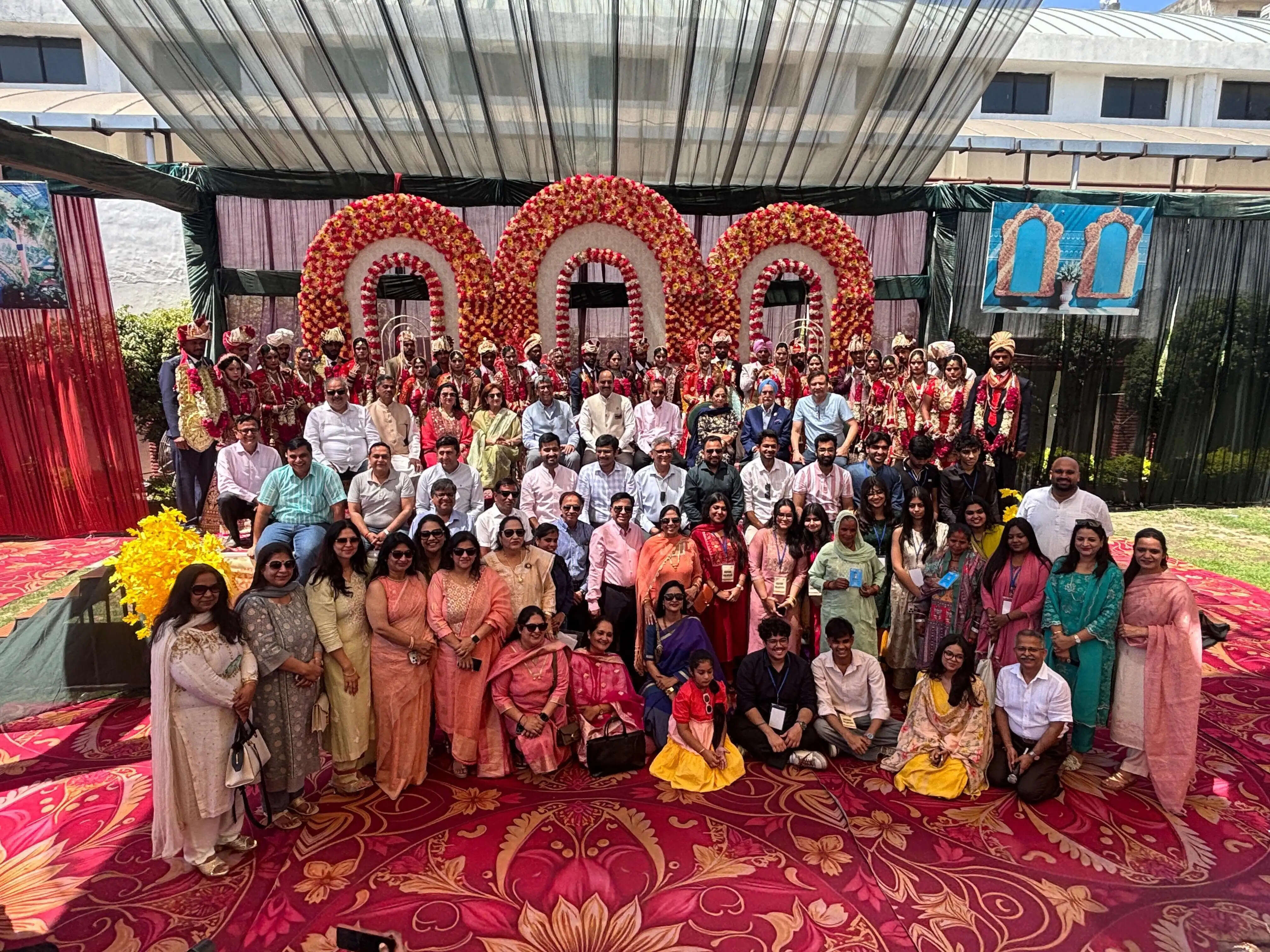 यमुनानगर:रोटरी क्लब ने कराया 17 जोड़ों का सामूहिक विवाह