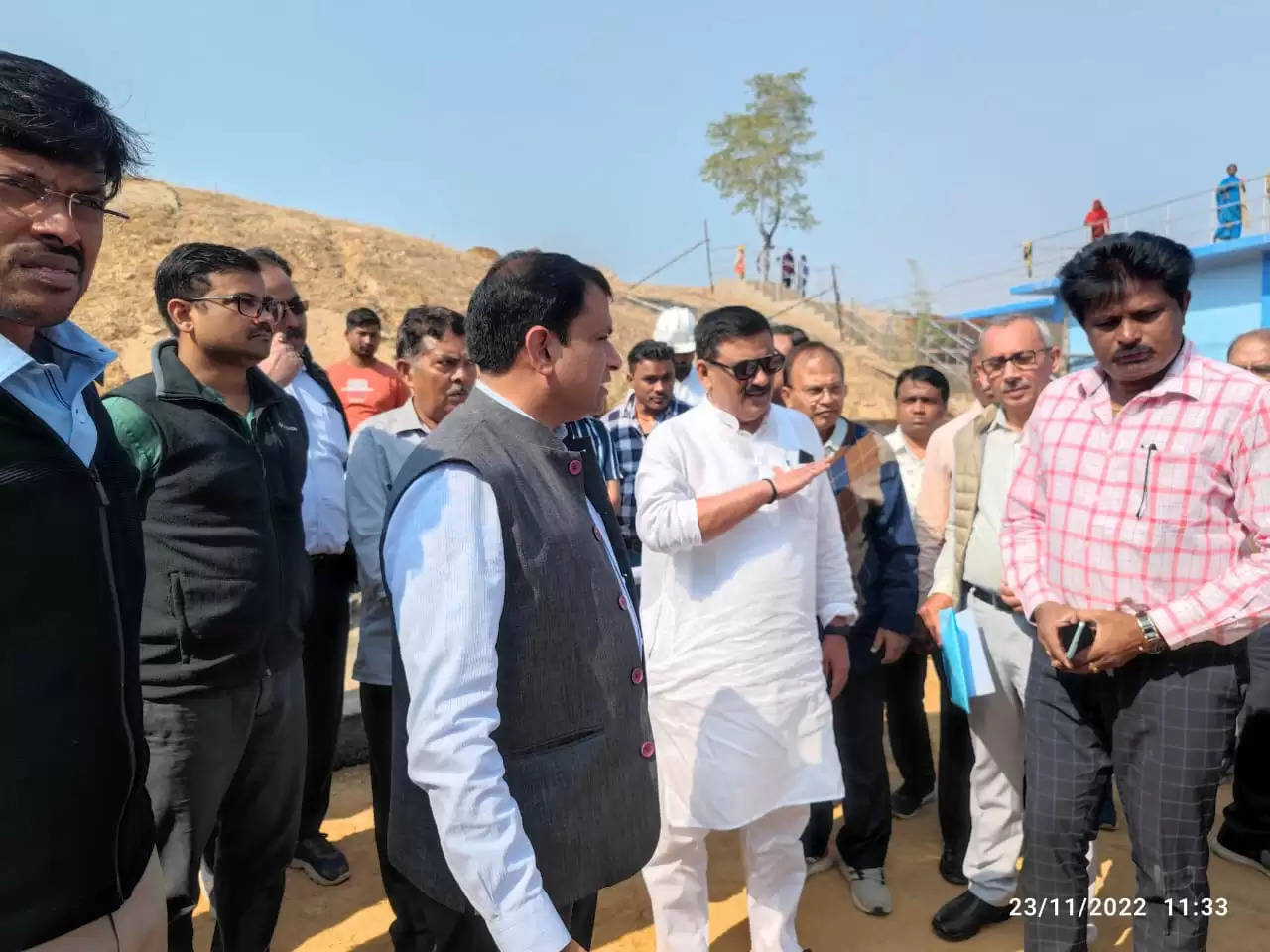 मंत्री संजय कुमार झा ने ''गंगा जल आपूर्ति योजना'' के अंतिम चरण के कार्यों का किया स्थल निरीक्षण