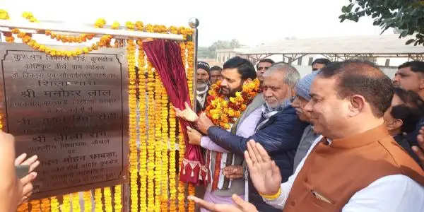 भाजपा अध्यक्ष ने किया तीर्थ के सौंदर्यकरण कार्य का शुभारंभ