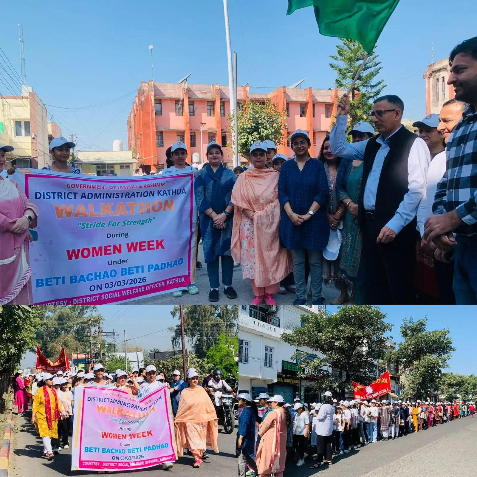 कठुआ में महिला सप्ताह का दूसरा दिन-वॉकथॉन और जागरूकता कार्यक्रमों से गूंजा जिला