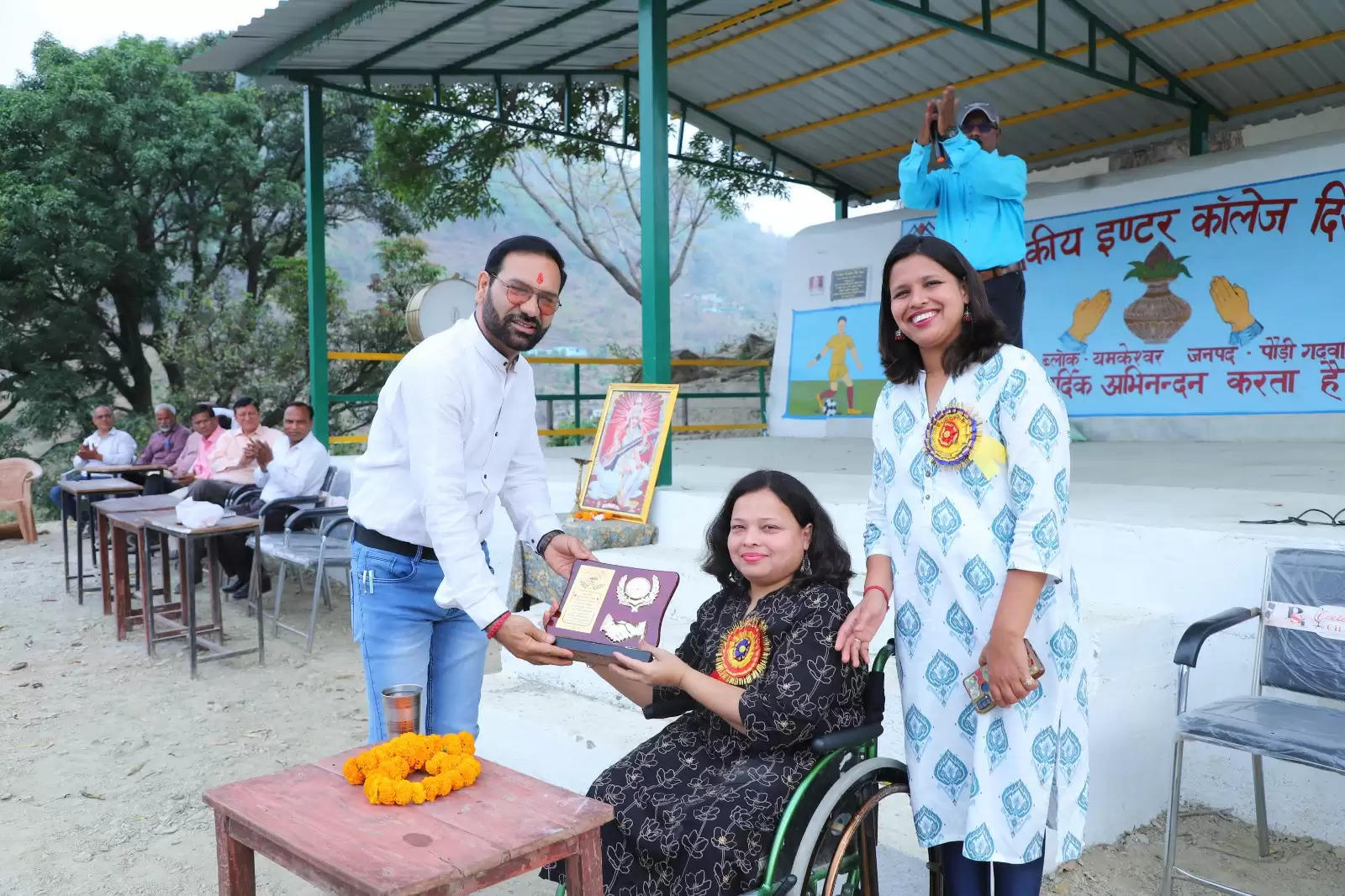 अंतरराष्ट्रीय पैराबैडमिंटन खिलाड़ी नीरजा ने किया छात्र-छात्राओं को किया प्रेरित