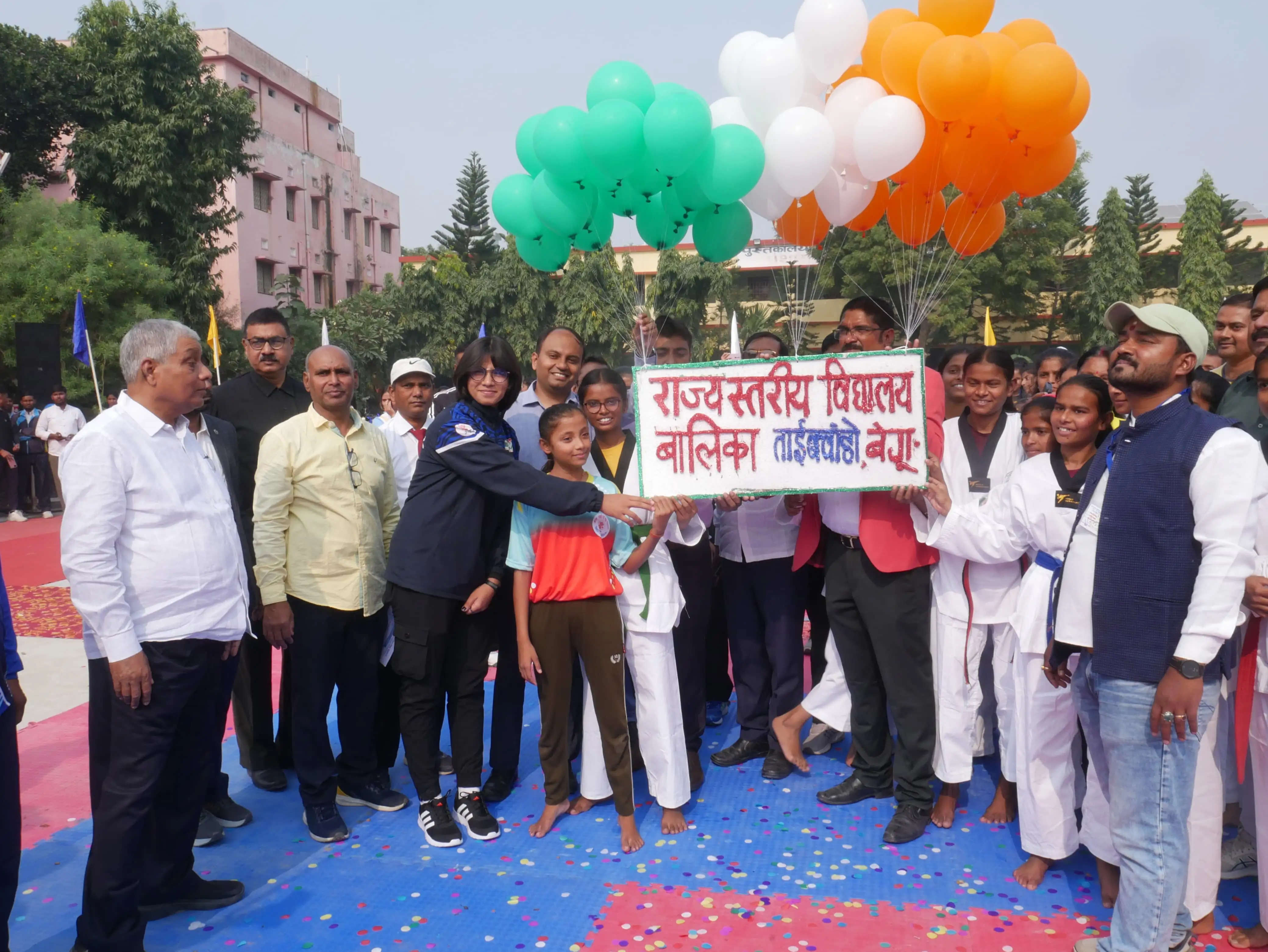 चार दिवसीय बिहार राज्यस्तरीय विद्यालय बालिका ताइक्वांडो प्रतियोगिता शुरू