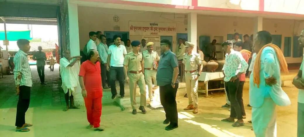 पूनरासर हनुमान मेले की तैयारियों का कलेक्टर-एसपी ने लिया जायजा