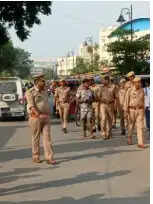 पुलिस भर्ती परीक्षा : कड़ी सुरक्षा के बीच दूसरे दिन की प्रथम पाॅली की हो रही परीक्षा