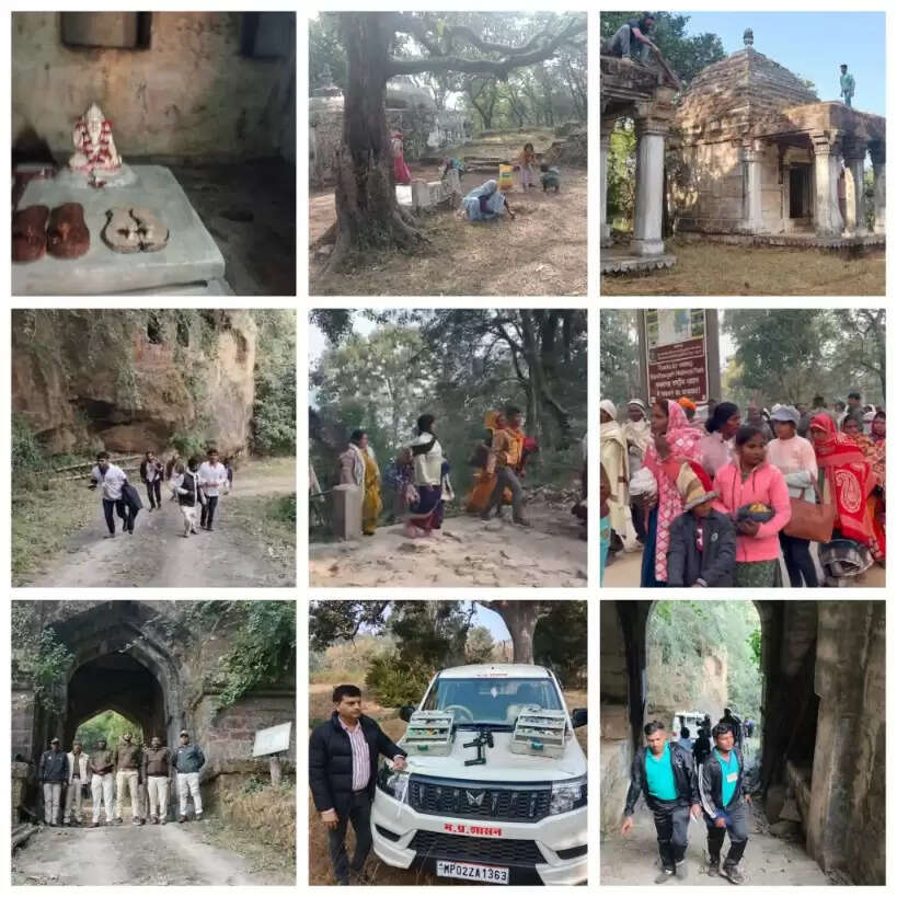 उमरियाः बांधवगढ़ के पहाड़ पर पहुंचे हजारों कबीरपंथी, कबीर चौरा के किए दर्शन