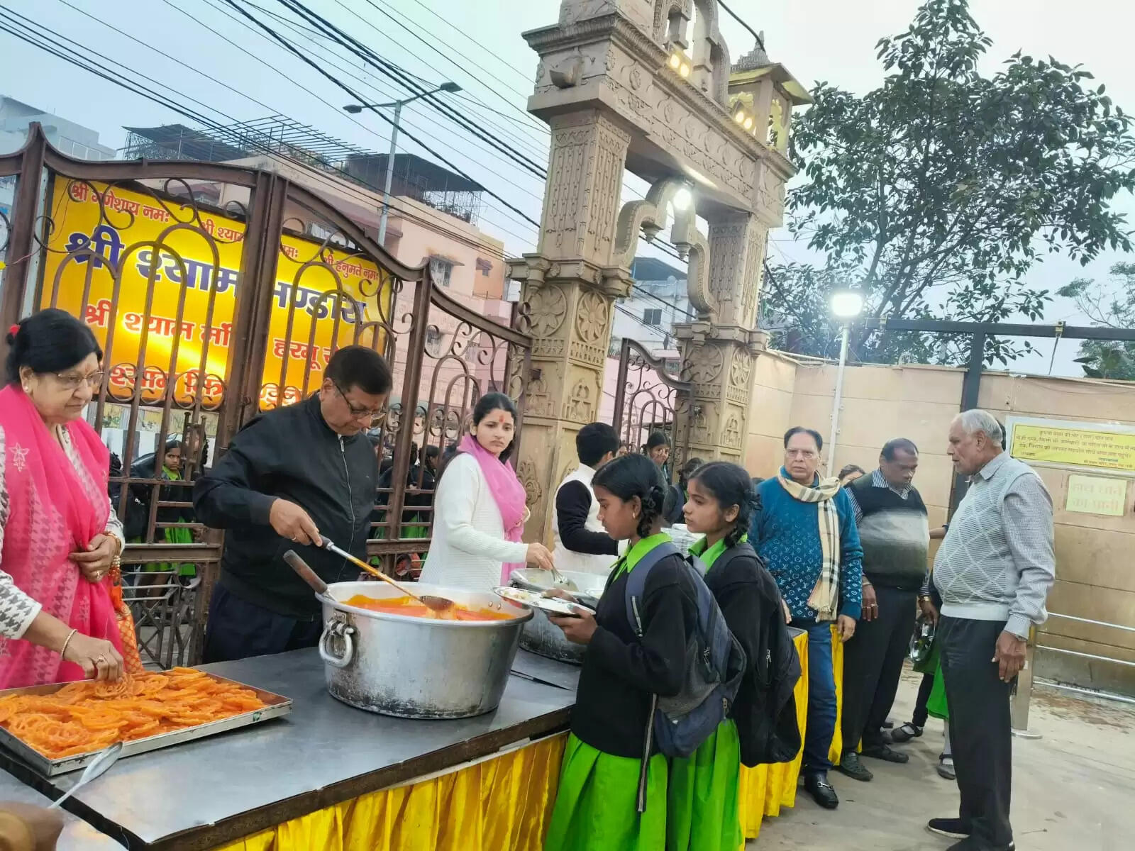 श्री श्याम मंदिर में 182वां श्री श्याम भंडारा का भव्य आयोजन, सैंकड़ों&nbsp;श्रद्धालुओं ने ग्रहण किया महाप्रसाद
