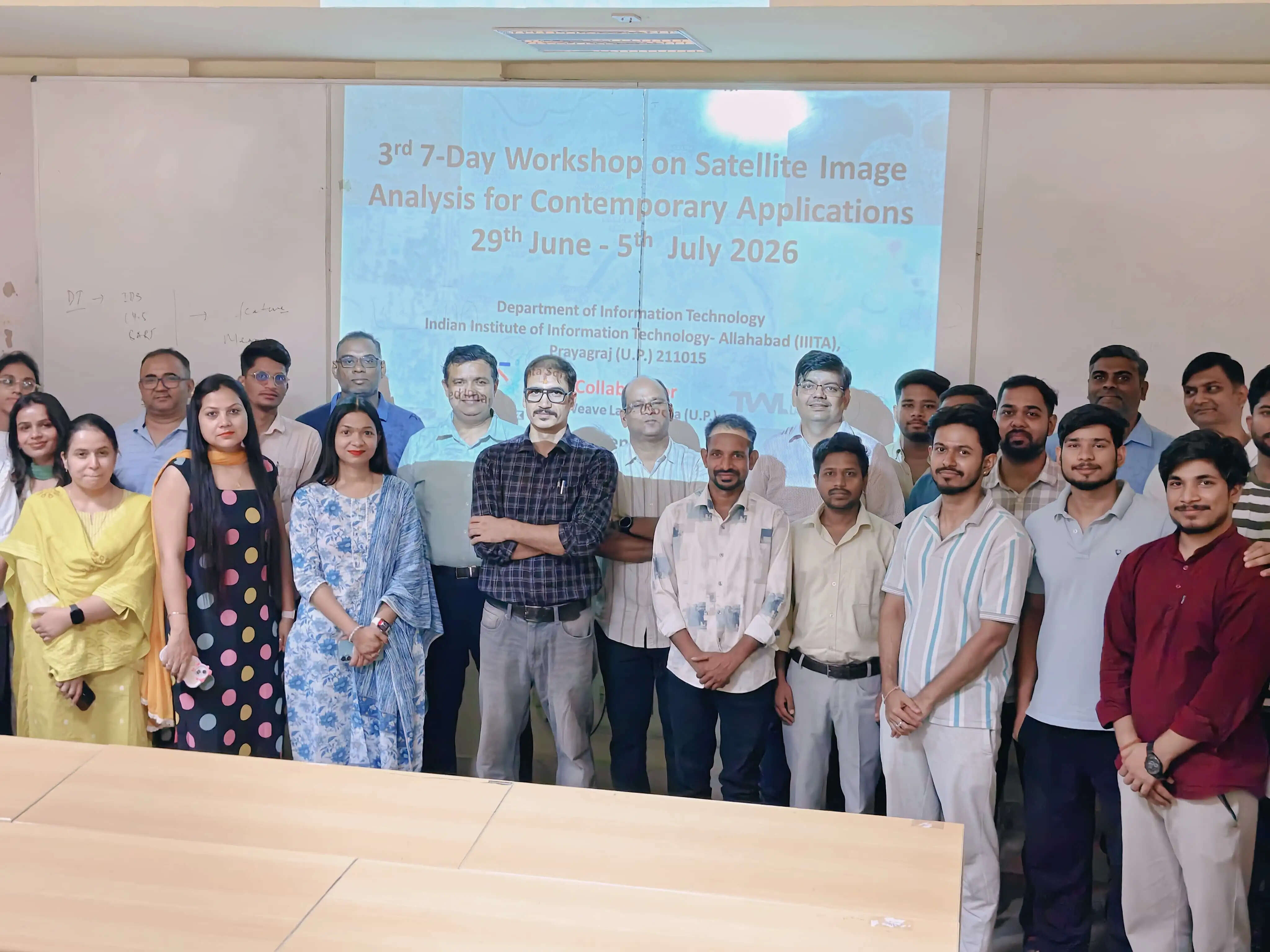 ट्रिपल आईटी में&nbsp;समकालीन अनुप्रयोगों के लिए सैटेलाइट इमेज विश्लेषण पर कार्यशाला का शुभारंभ