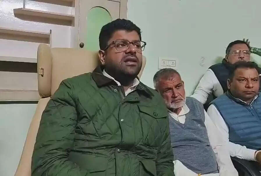 जींद : विधानसभा में कानून-व्यवस्था पर एक भी नहीं हुई चर्चा: दुष्यंत चौटाला