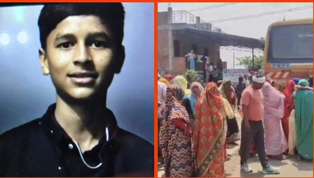 स्कूल बस की टक्कर से एक छात्र की मौत, दूसरा घायल