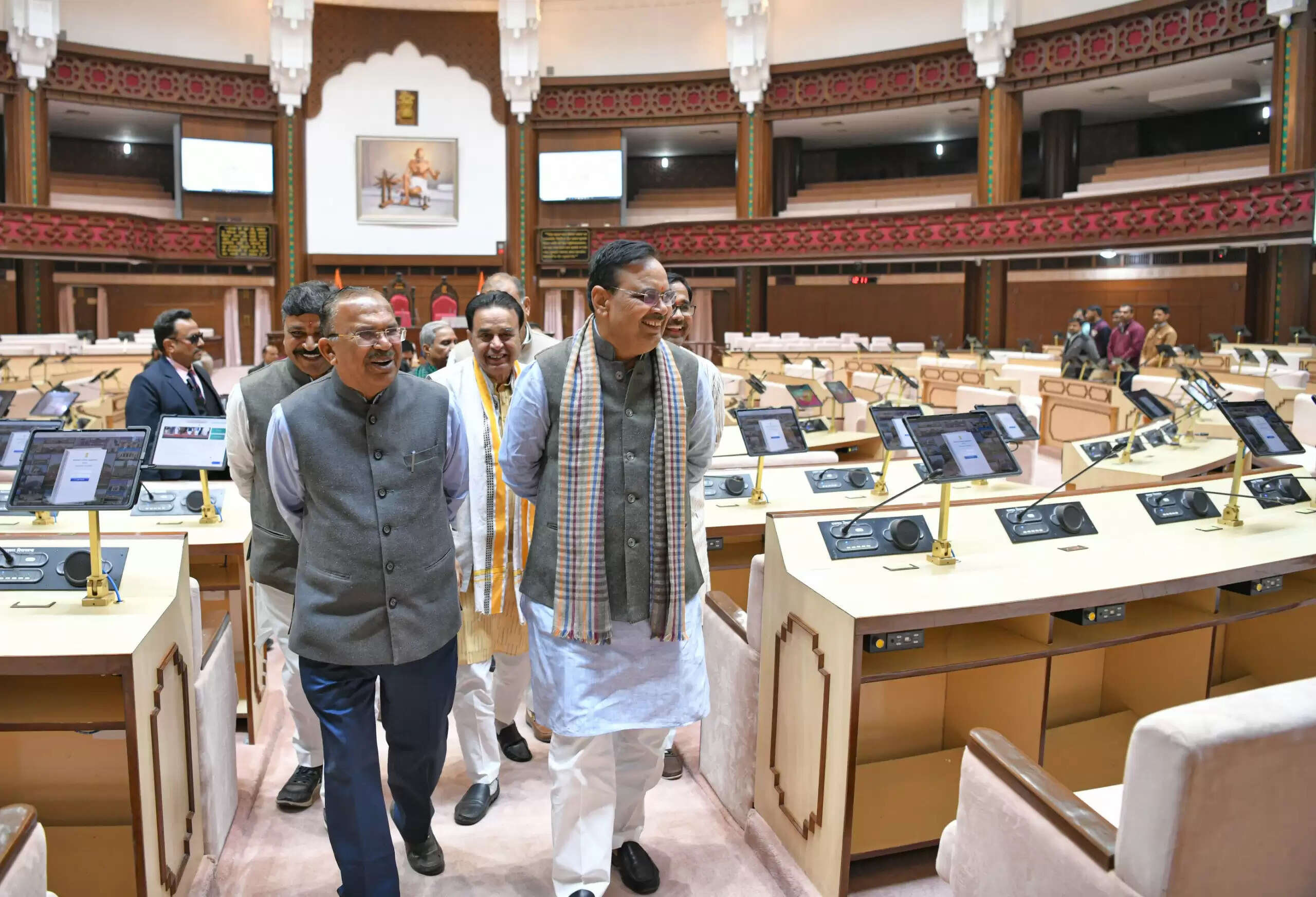 मुख्यमंत्री भजनलाल शर्मा ने विधानसभा के नए परिवेश का किया अवलोकन