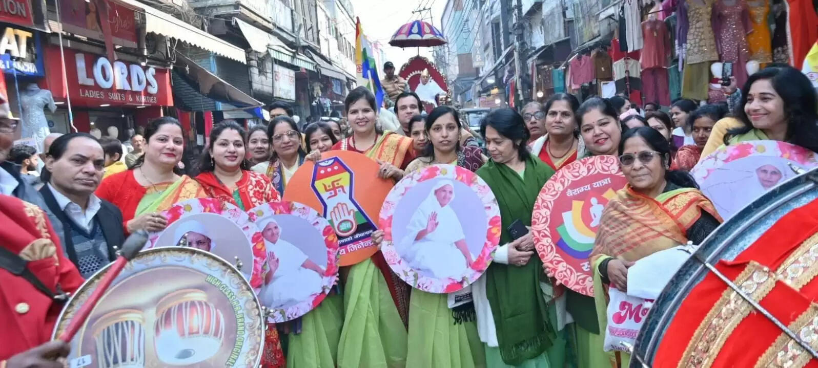 मुरादाबाद दिगम्बर जैन समाज ने निकाली बिनौली यात्रा