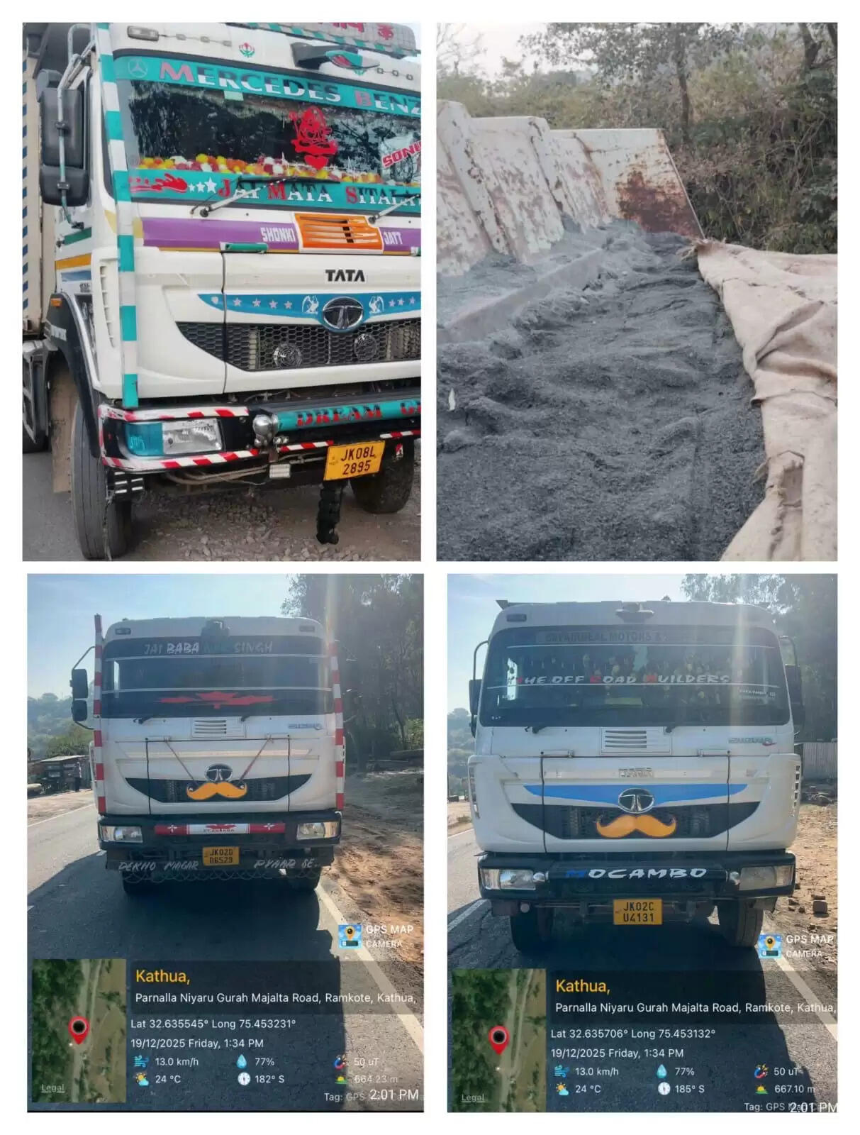 अवैध खनन में लिप्त तीन वाहन जब्त