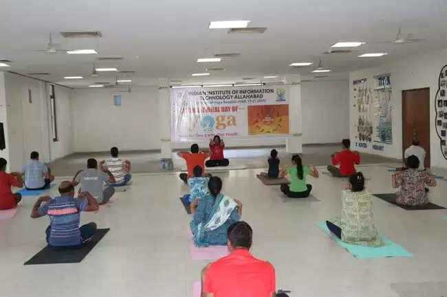 ट्रिपल आईटी में अंतरराष्ट्रीय योग दिवस पर कार्यशाला