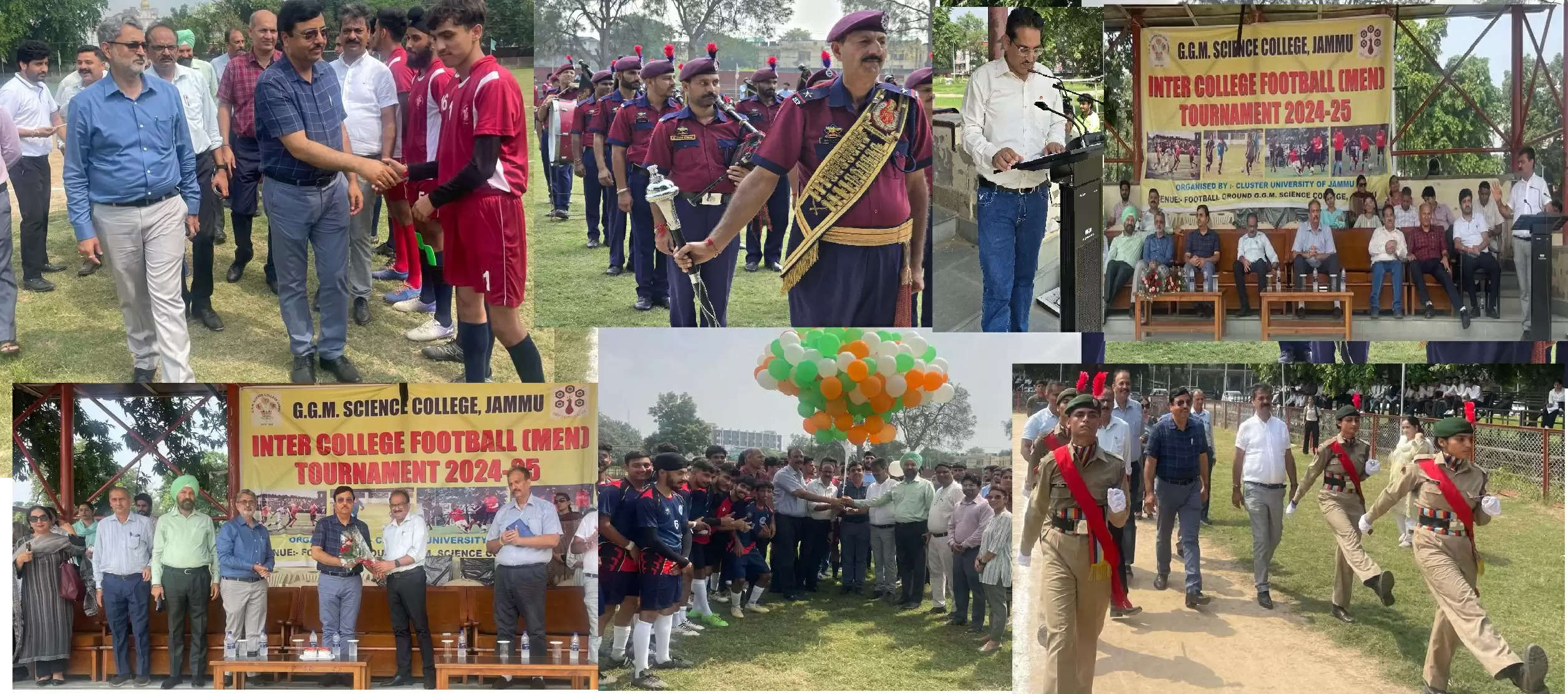 जीजीएम साइंस कॉलेज में अंतर-कॉलेजिएट फुटबॉल टूर्नामेंट का उद्घाटन