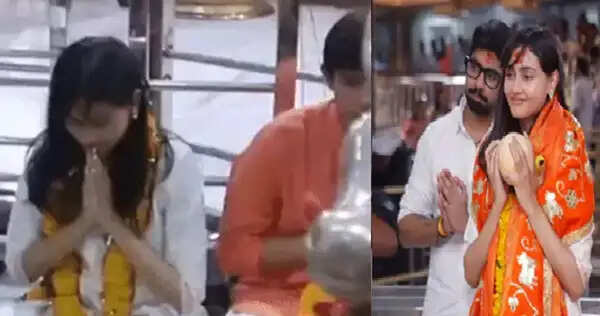 उज्जैन : महाकाल की शरण में पहुंची अभिनेत्री जानकी बोड़ीवाला, बोलीं- 'जो शांति यहां मिली वो कहीं नहीं'