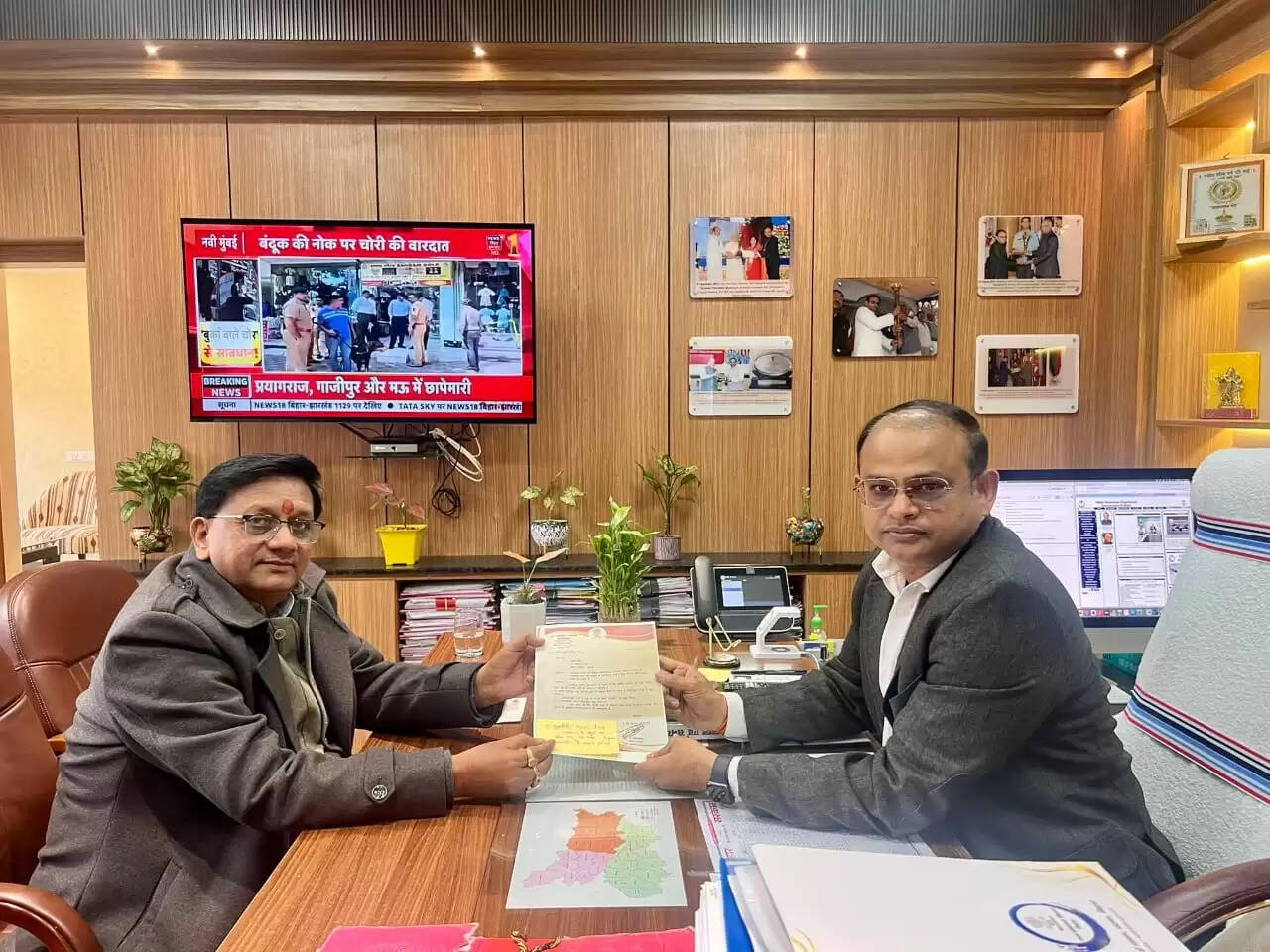 जल संसाधन विभाग के प्रधान सचिव से मिले विधायक