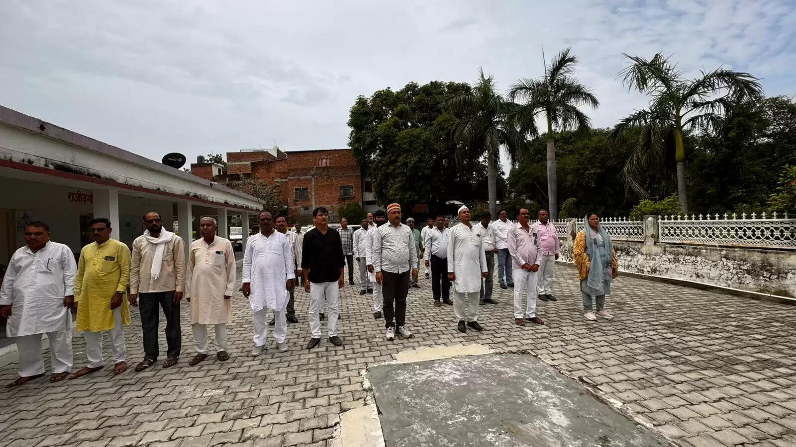 अमेठी में कांग्रेसियों ने मनाया क्रांति दिवस