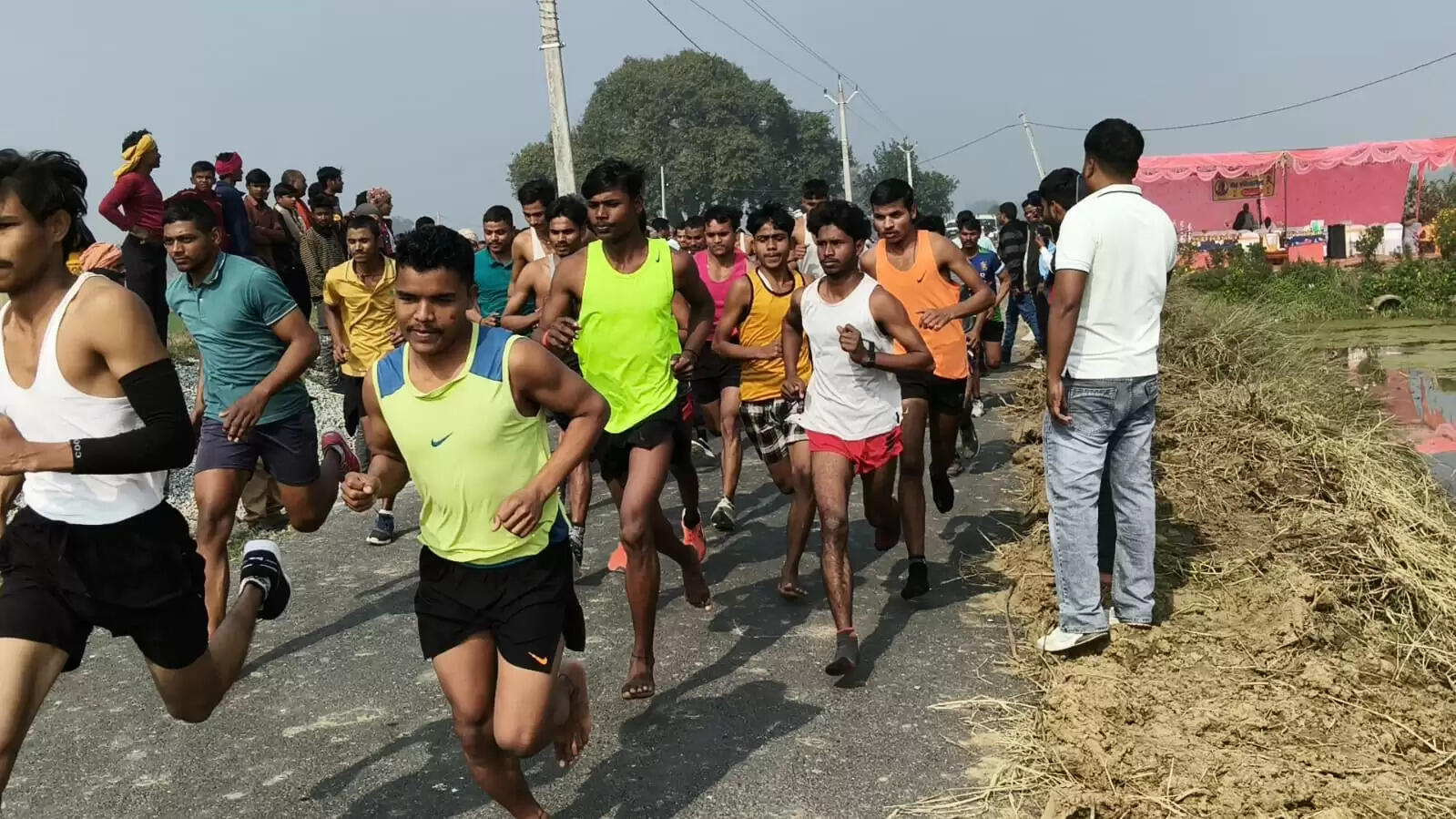 पांच किलोमीटर दौड़ प्रतियोगिता का आयोजन, पवन राजभर रहे प्रथम