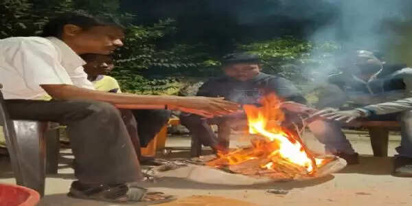 लगातार बढ़ती ठंड से लोग बेहाल जगह जगह जल रहे अलाव