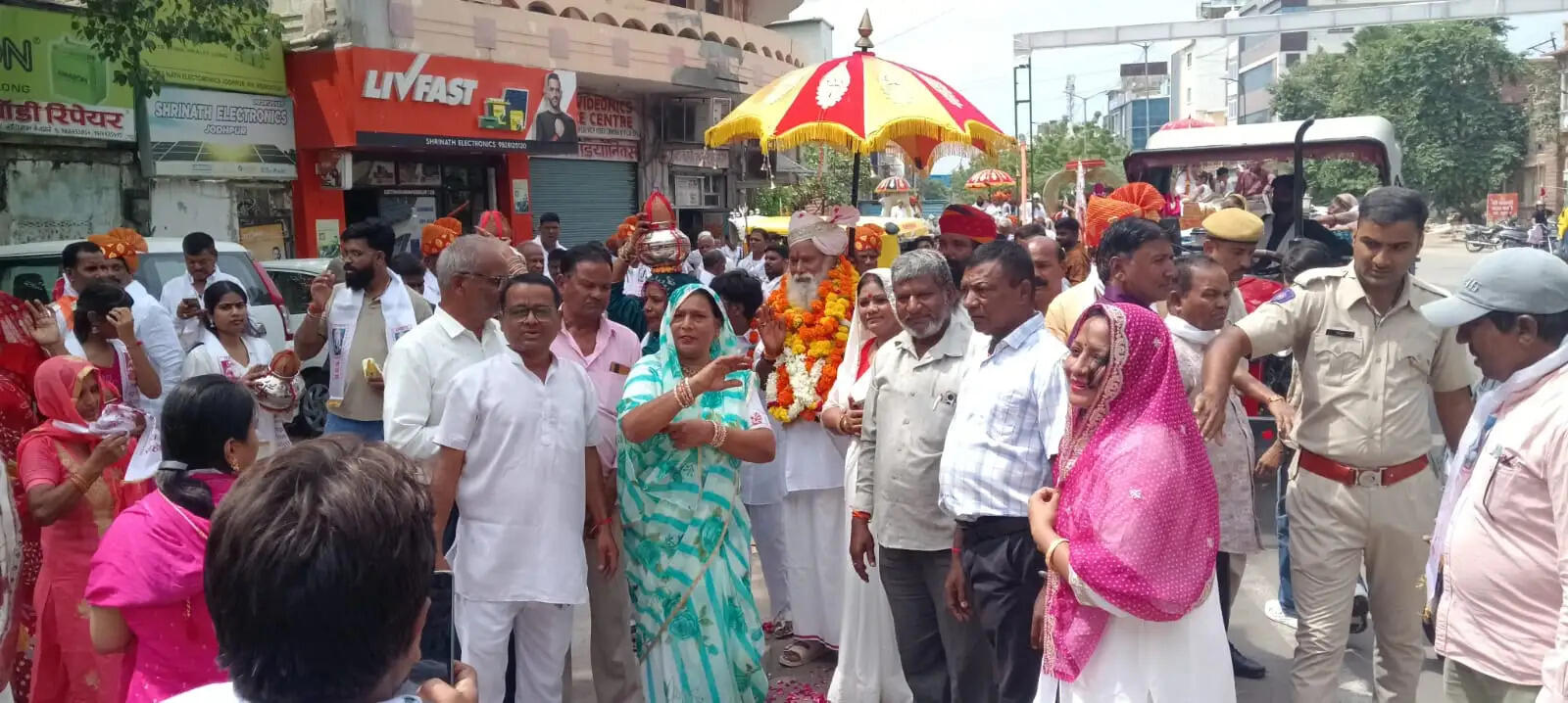 महर्षि नवल साहेब के 243वें जन्मोत्सव पर निकली शोभायात्रा