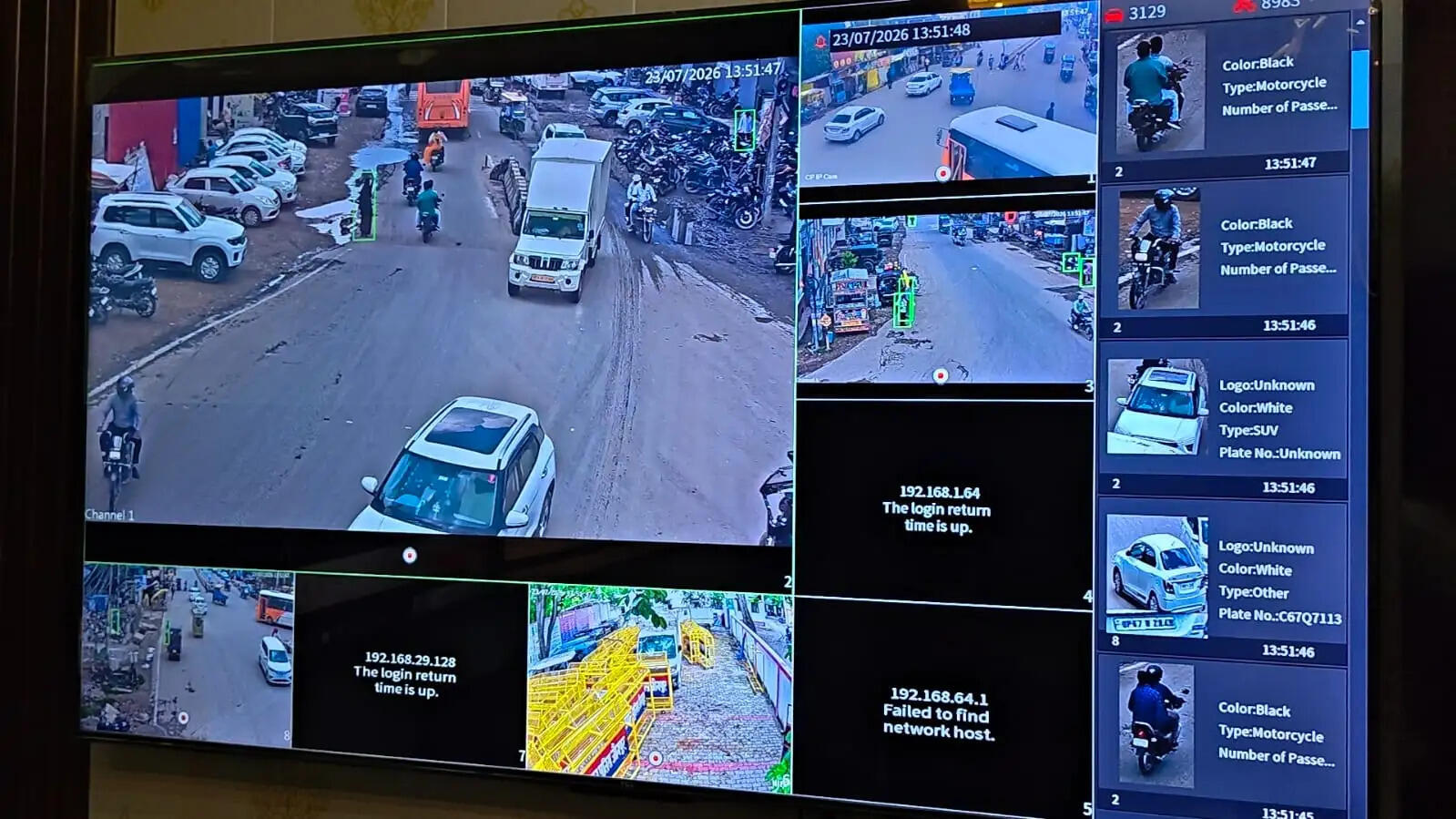 हाईटेक कैमरों की निगरानी में 2 साल में 60 हजार वाहनों का चालान, 27 चौराहों पर लगी 94 तीसरी आंख