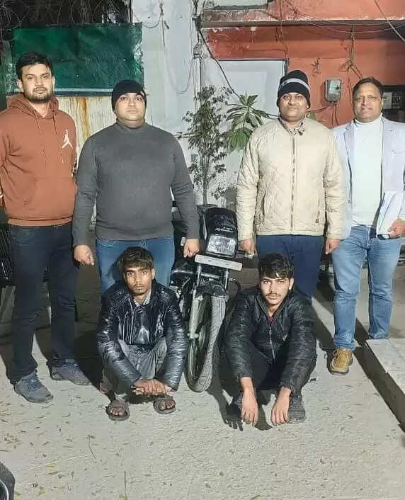 पानीपत में बाइक चोरी करने वाले दो शातिर चोर गिरफ्तार, दो वारदातों का खुलासा।