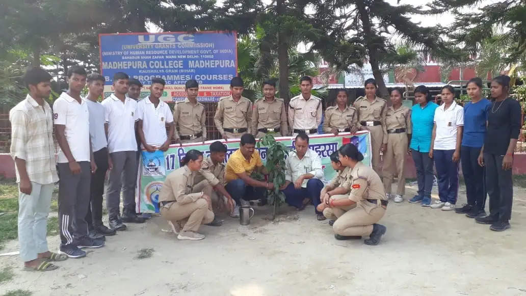 एनसीसी कैडेट्स ने वृक्षारोपण व जागरूकता रैली निकाल दिया पर्यावरण संरक्षण का संदेश