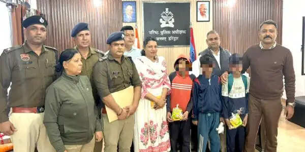 स्कूल से निकले तीन नाबालिग हरिद्वार में मिले, नगर कोतवाली पुलिस ने किया रेस्क्यू
