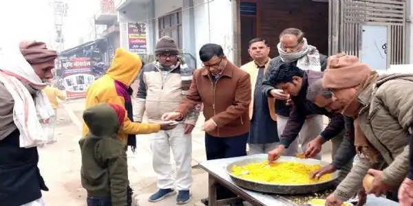 राम मंदिर प्राण प्रतिष्ठा दिवस पर धौलपुर में मनाया गया उत्सव