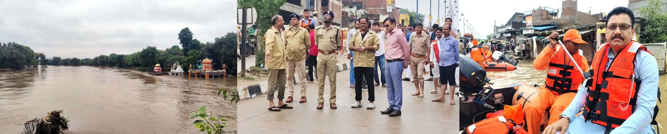 मंदाकिनी नदी का जल स्तर बढ़ने से चित्रकूट में फिर मंडराया भीषण बाढ़ का खतरा