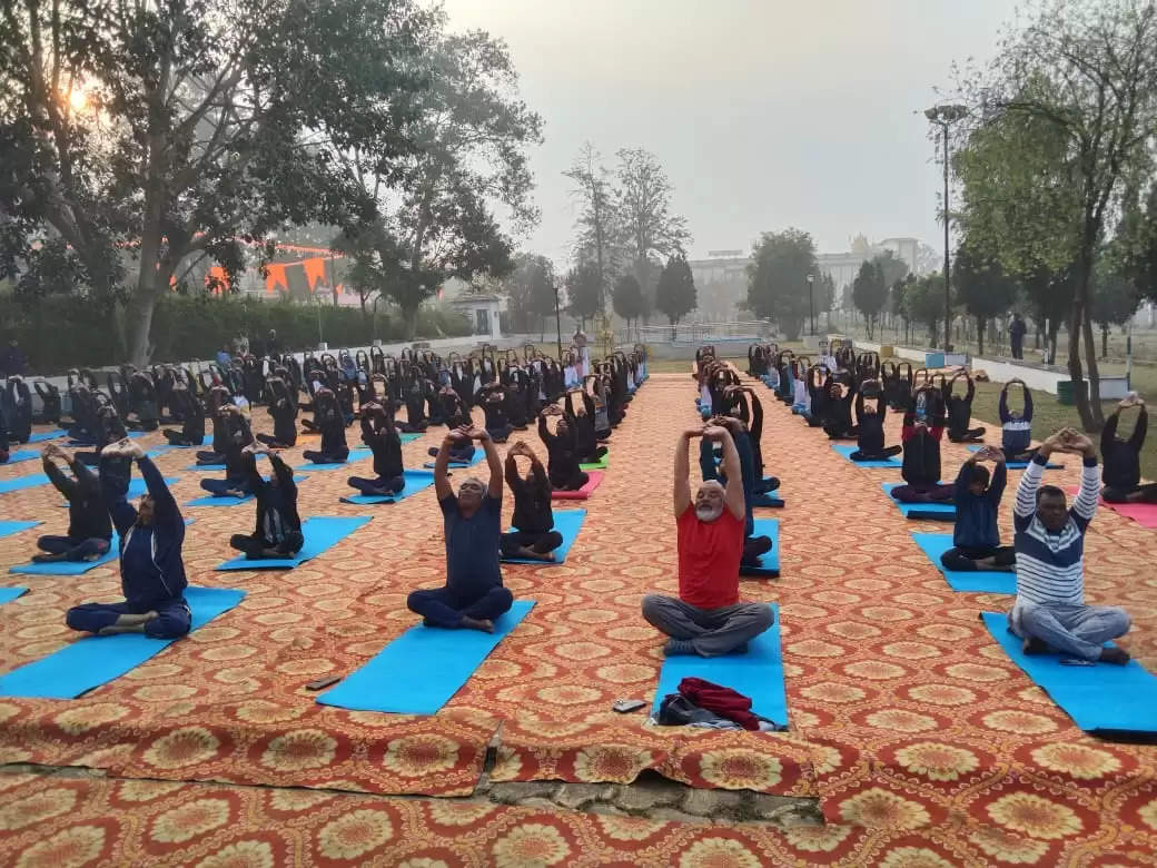 अनूपपुर: तीन दिवसीय नर्मदा महोत्सव की शुरुआत माँ नर्मदा की शोभायात्रा से