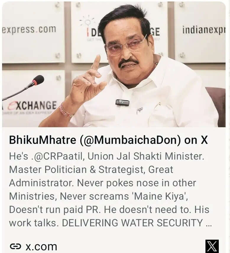 जल सुरक्षा और पुराने जल विवादों के समाधान में सी.आर. पाटिल की भूमिका की सोशल मीडिया पर चर्चा