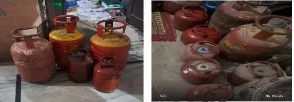 जयपुर में अवैध एलपीजी रिफिलिंग का भंडाफोड़