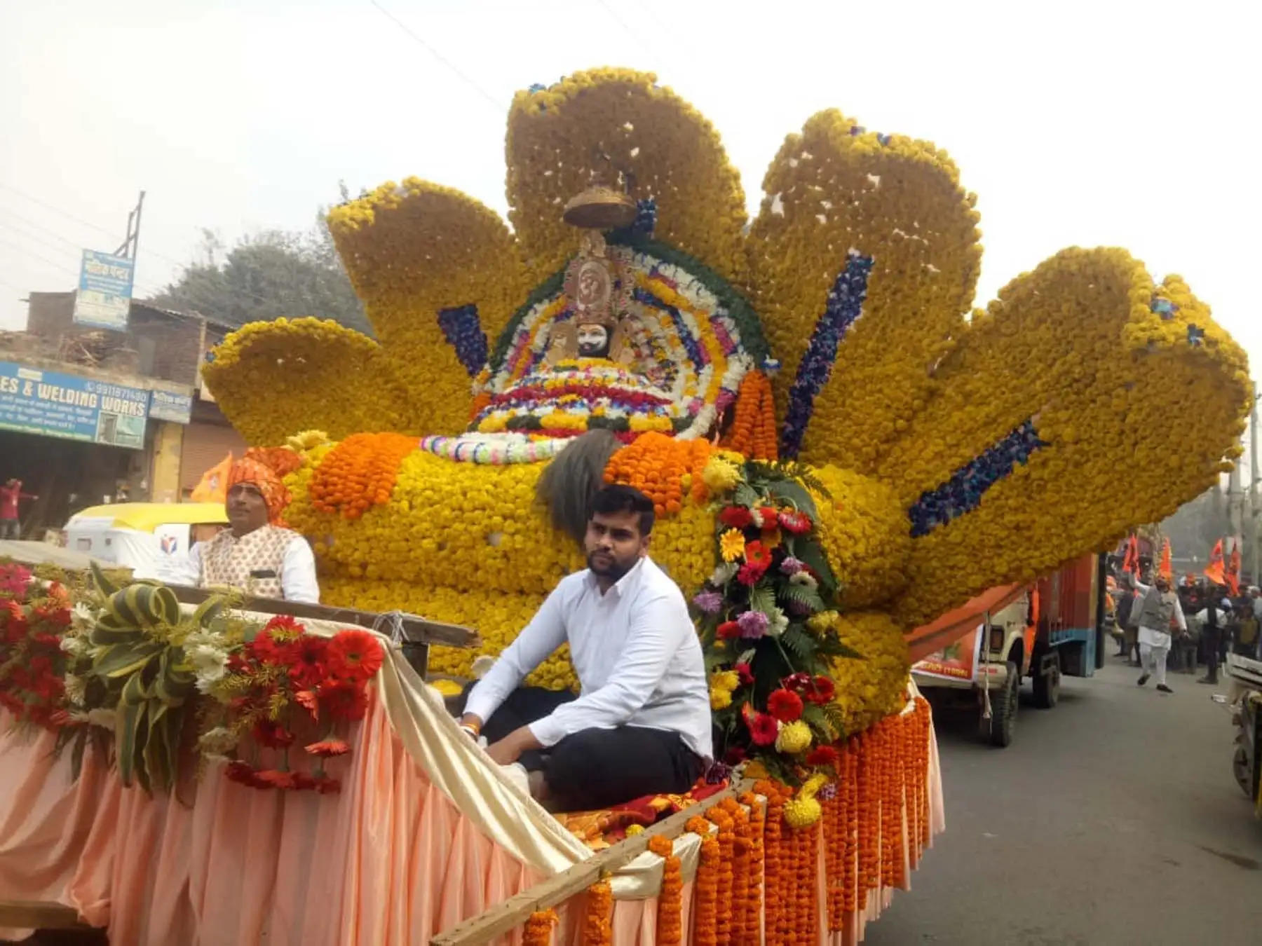 गुरुग्राम: द्रोण नगरी में दिन भर गूंजे जय श्री राम के नारे