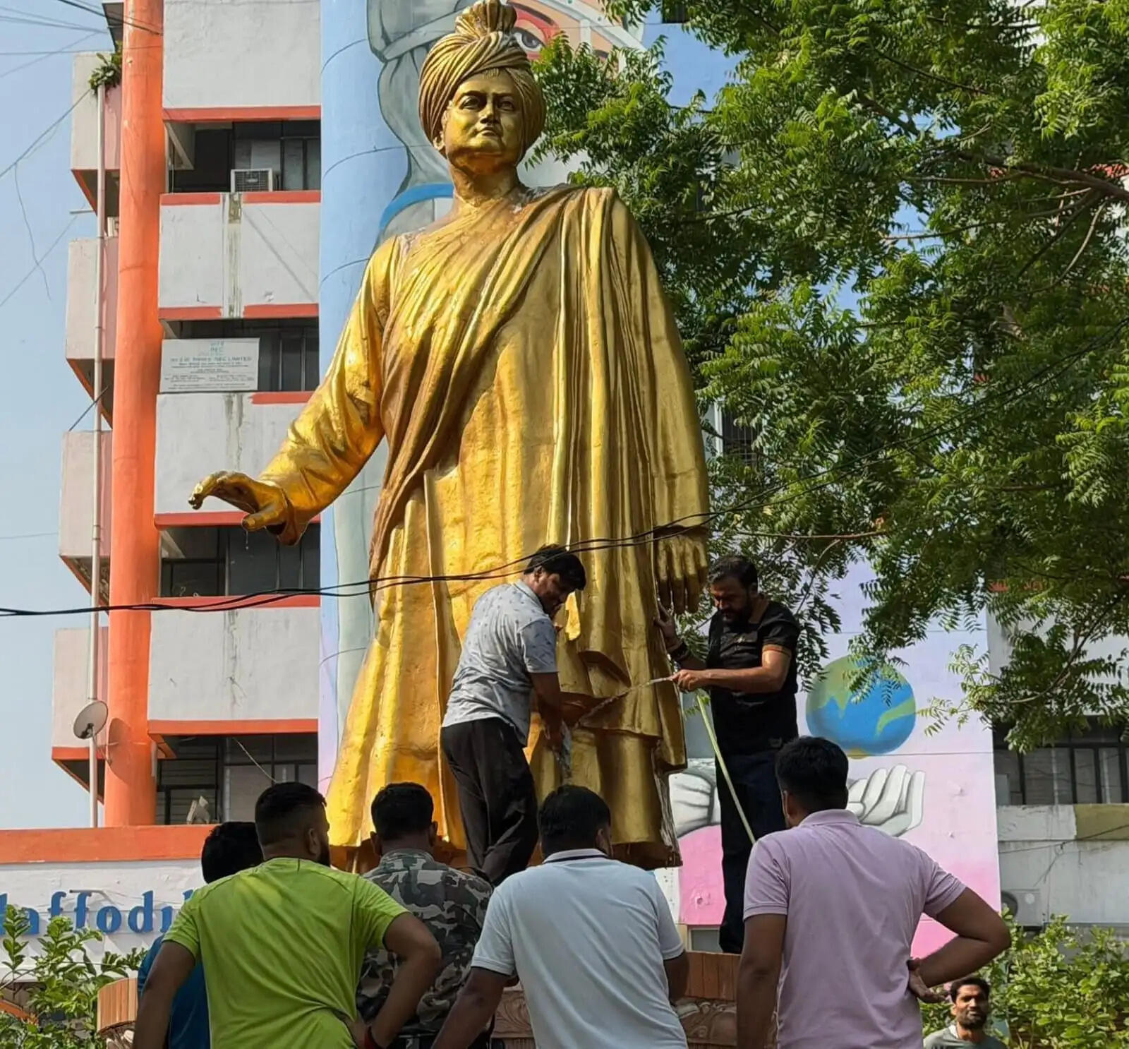 मोदी सरकार के 12 वर्ष पूर्ण होने पर भाजयुमो ने चलाया स्वच्छता अभियान