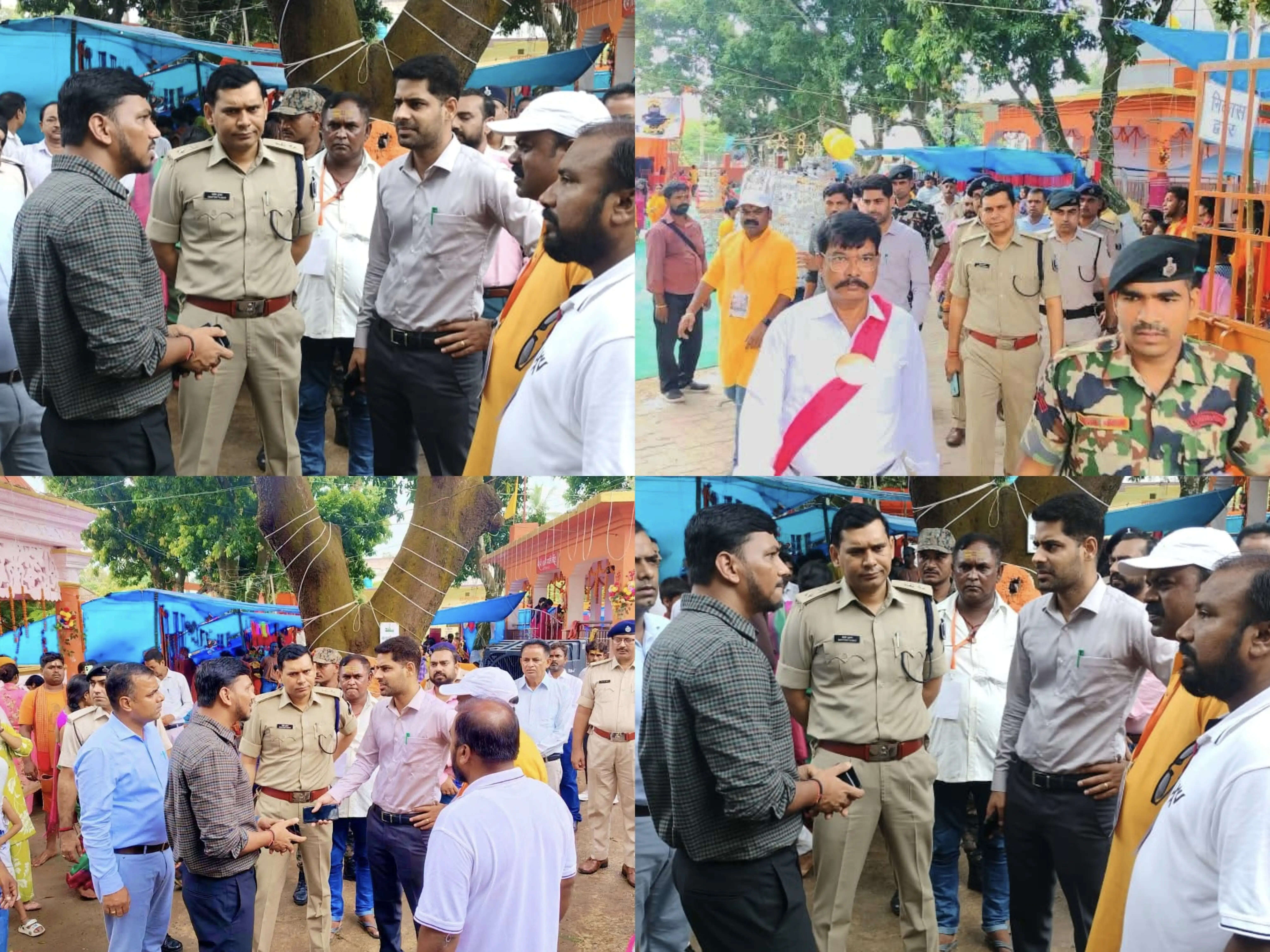 अंतिम सोमवारी को लेकर डीएम-एसपी ने भूतनाथ मंदिर का किया निरीक्षण