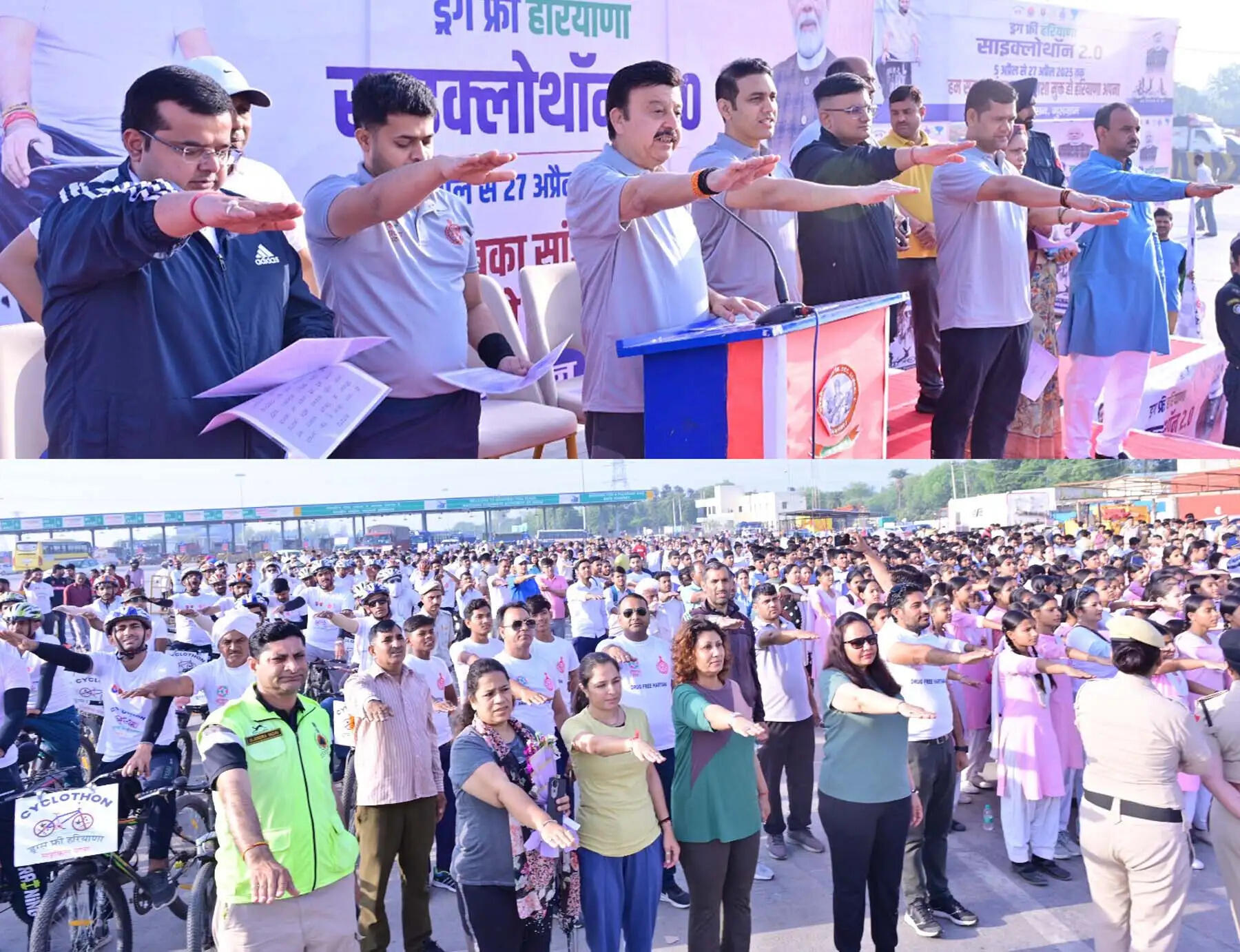 गुरुग्राम: साइक्लोथॉन से हरियाणा में नशे के खिलाफ चली लहर: राव नरबीर सिंह