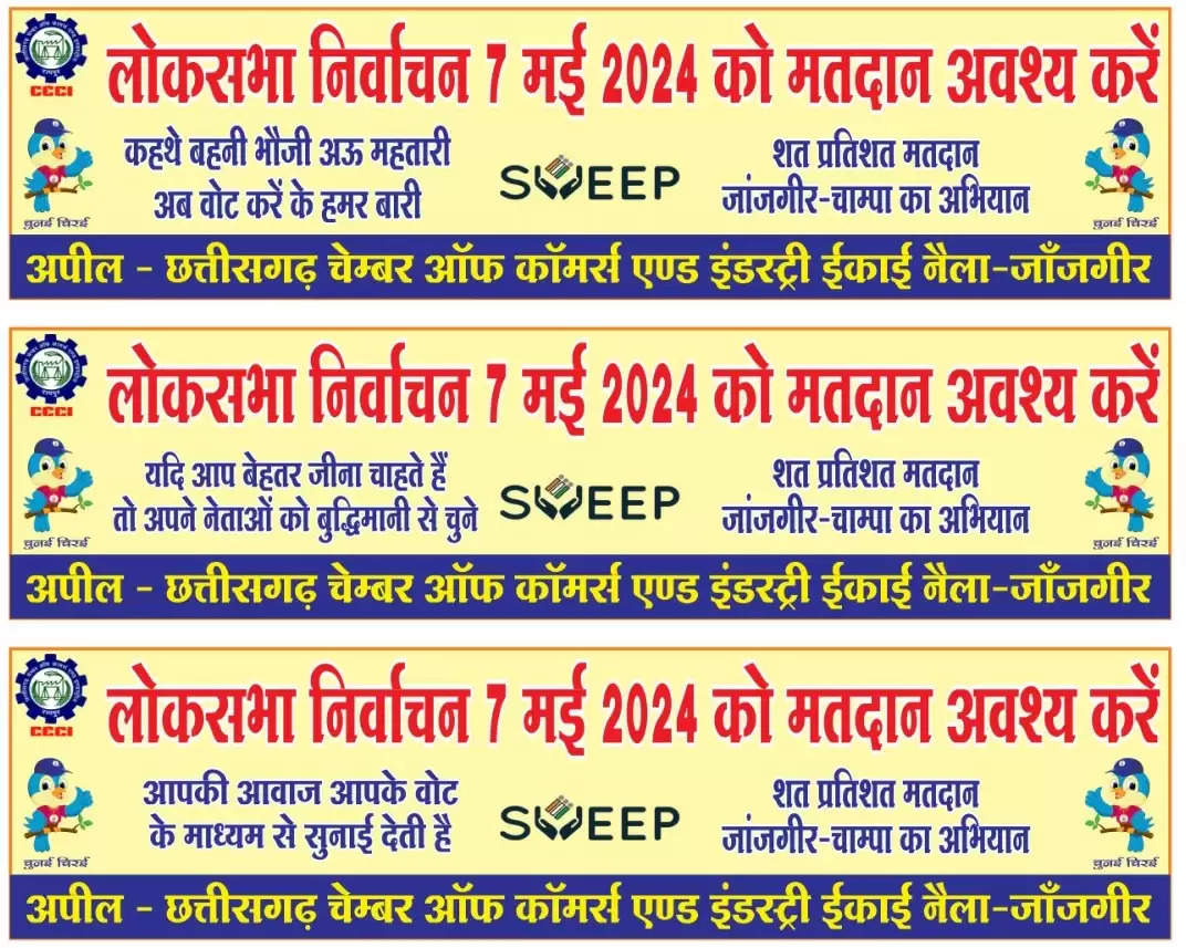 जांजगीर : मतदान के दिन उंगली पर स्याही दिखाने पर दुकानों में सामान पर मिलेगी छूट