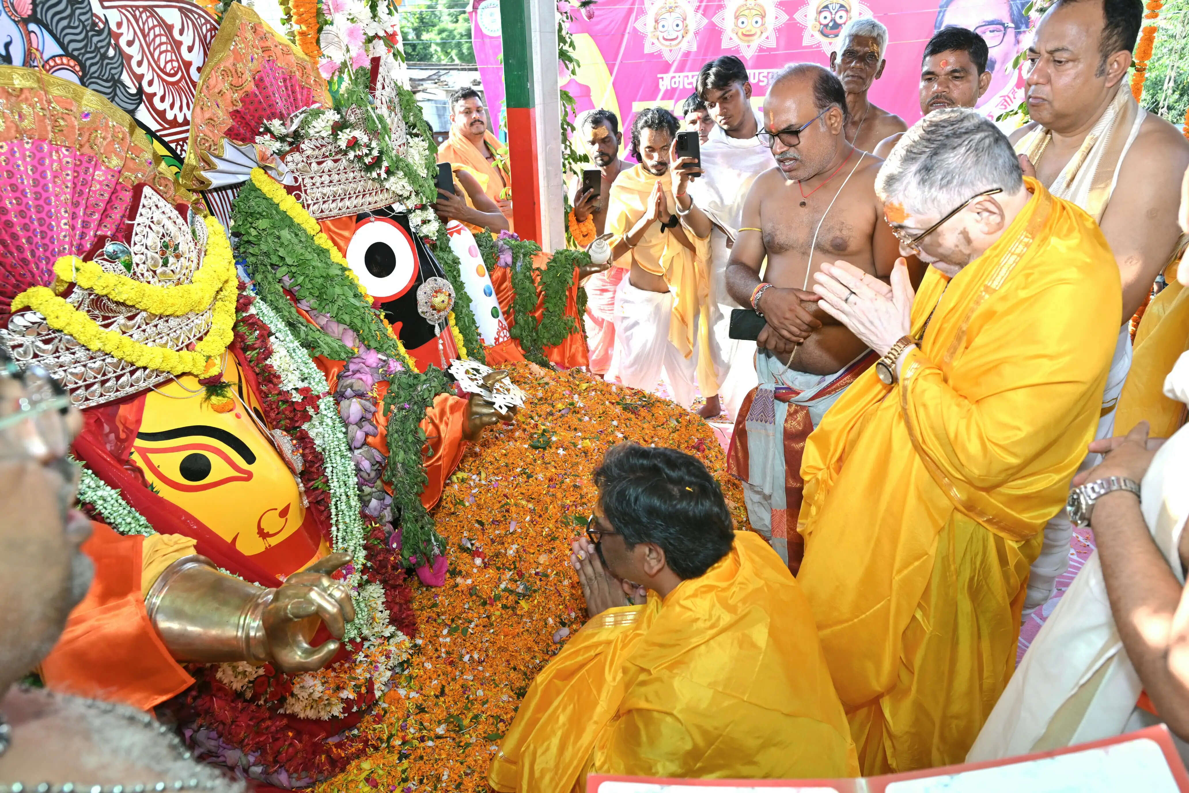 रथयात्रा महोत्सव में शामिल हुए राज्यपाल और मुख्यमंत्री, जगन्नाथपुर मंदिर को पर्यटन की नई पहचान देने की घोषणा