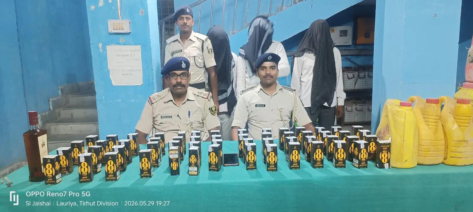 शराब के खिलाफ बड़ी कार्रवाई, 94 लीटर से अधिक शराब के साथ तीन धंधेबाज गिरफ्तार