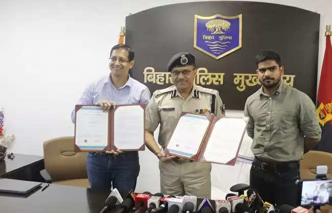 यातायात परामर्श एवं सिटीजन फिड बैक के लिए बिहार पुलिस एवं माई मैप इंडिया के बीच करार