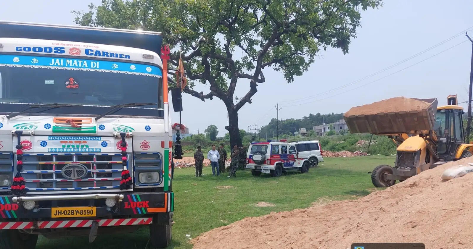 खनन विभाग ने रामगढ़ में 5000 सीएफटी बालू किया जब्त