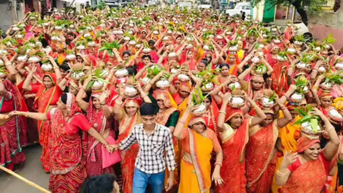 तेजा दशमी पर कलश यात्रा का आयोजन