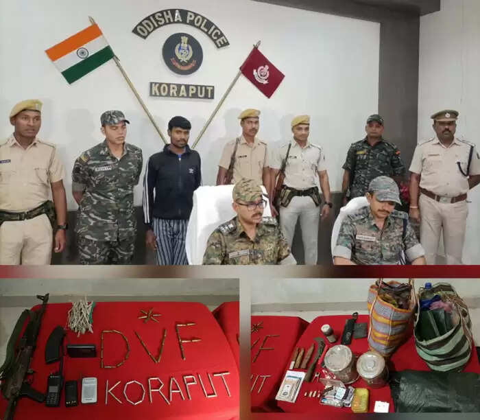 ओडिशा के जंगल से 8 लाख का नक्सली कुंजाम हिडमा उर्फ मोहन गिरफ्तार, एके-47 बरामद