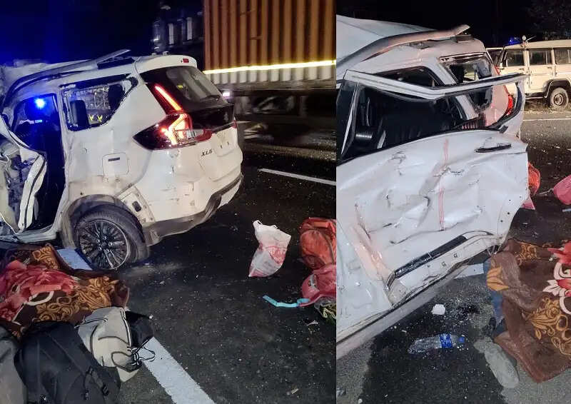 मप्रः प्रयागराज जा रहे रहे श्रद्धालुओं की कार और कंटेनर के बीच सीधी भिड़ंत, तीन की मौत, तीन घायल