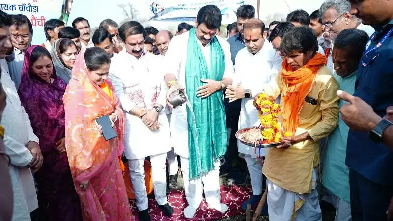 गुनाः मंत्री राजपूत ने किया 815.64 लाख के विकास कार्यों का भूमिपूजन एवं लोकार्पण