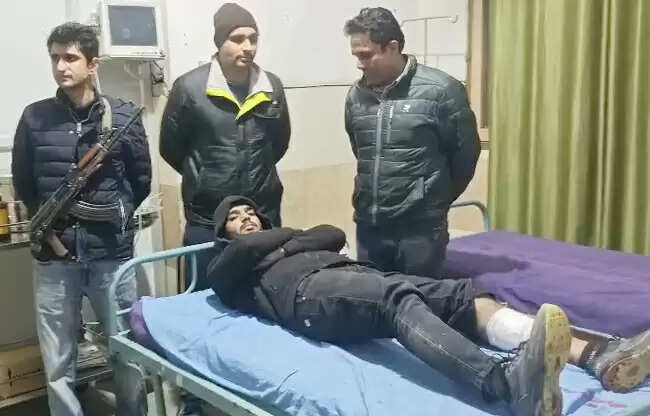 सोनीपत में मुठभेड़ के बाद इनामी बदमाश अनुज गिरफ्तार