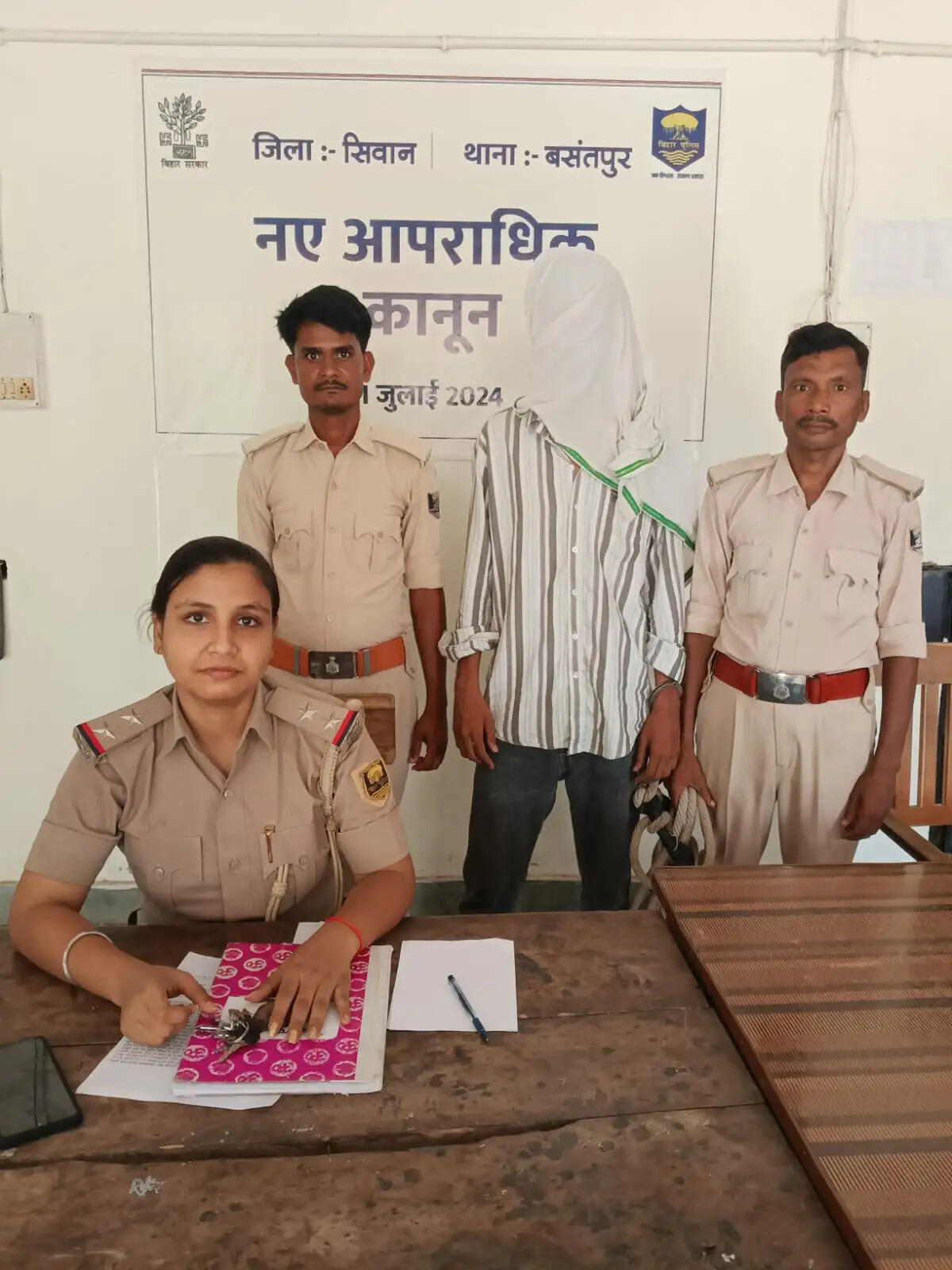 बसंतपुर में अवैध हथियार के साथ युवक गिरफ्तार, देशी कट्टा बरामद