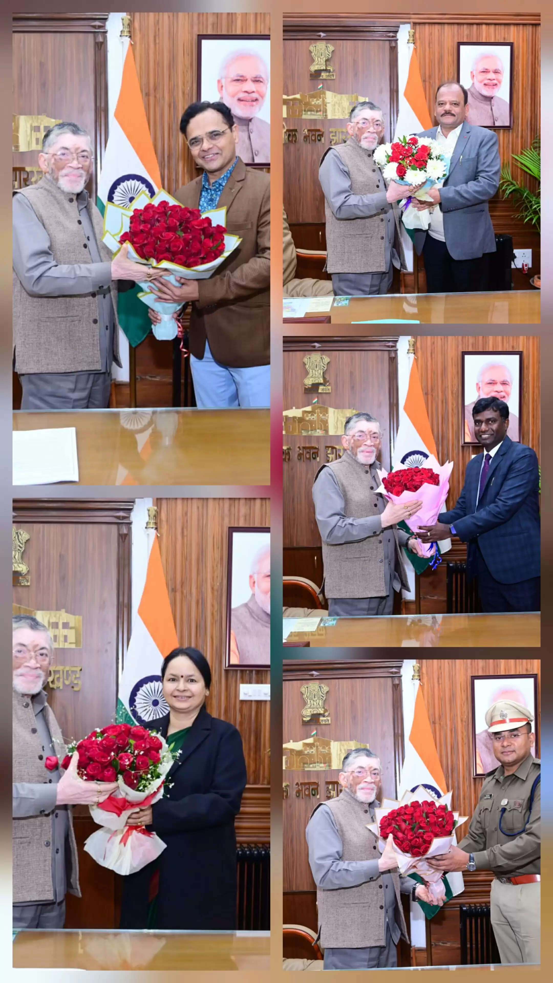 राज्यपाल से अपर मुख्य सचिव सहित अन्य ने भेंट कर नववर्ष की शुभकामनाएं दी